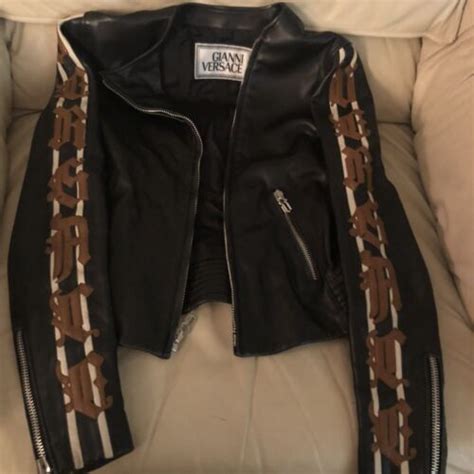 versace leather jacket amazon|vintage Versace leather jacket.